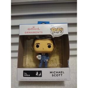 Hallmark 2022 Funko Pop Michael Scott The Office Christmas Holiday Ornament New